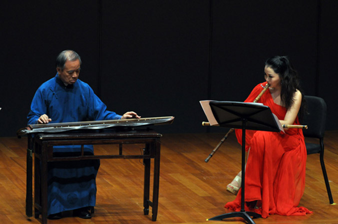 中国音乐学院笛箫演奏家陈悦